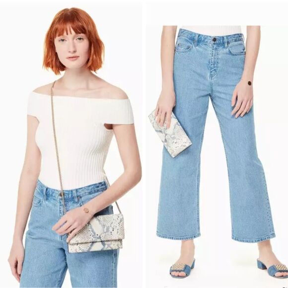 Kate Spade|Snake Print Convertible Crossbody Clutch - Picture 2 of 14